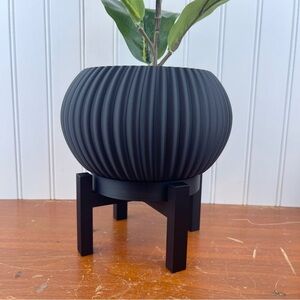 Indoor Planter Pot, The Roni Planter, Houseplants Pot, Black